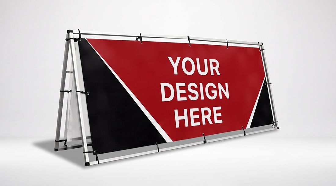 1500mm x 700mm Outdoor Banner Stand Template