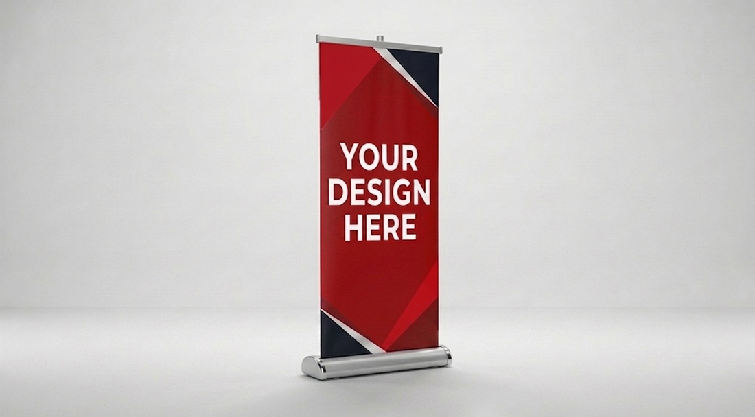 850mm x 2000mm Roller Banner Template
