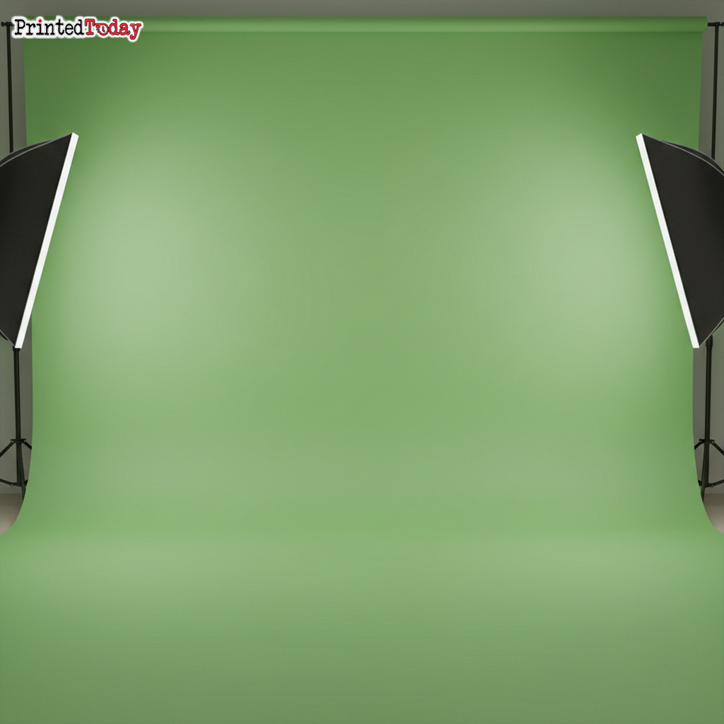 Green Chroma Key Video Recording Backdrop Banner