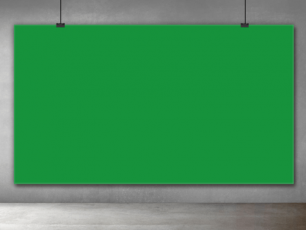Green Chroma Key Video Recording Backdrop Banner