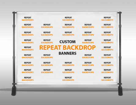 Step and Repeat Backdrop Banner (custom design)