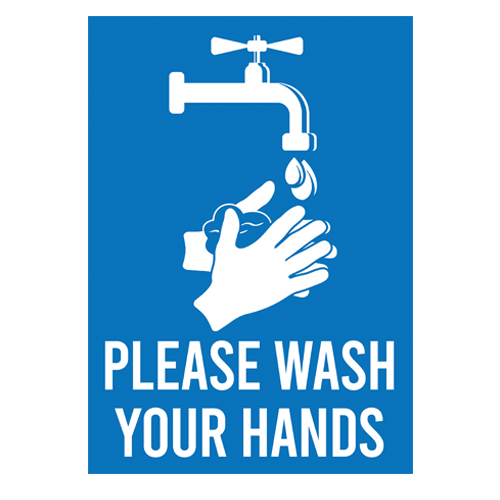 PLEASE WASH YOUR HANDS - Printed Today - 72 Hours Home Delivery