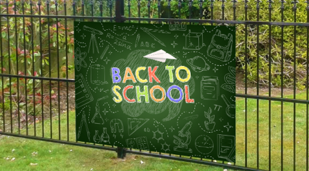 Back to School, Green comic Banner