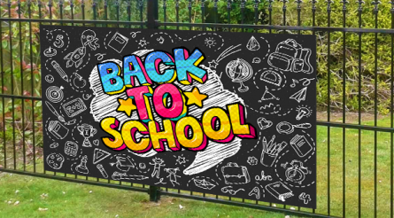 Back to School, Dark paper background