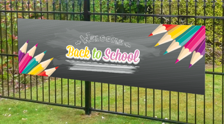 Back To school, Grey Banner
