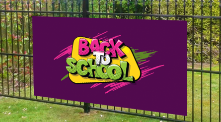 Back to School, Purple Banner