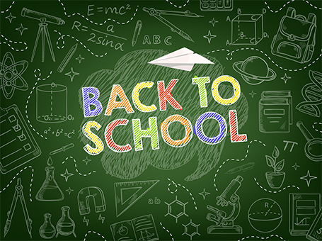 Back to School, Green comic Banner