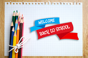Welcome back to School, Gift Banner