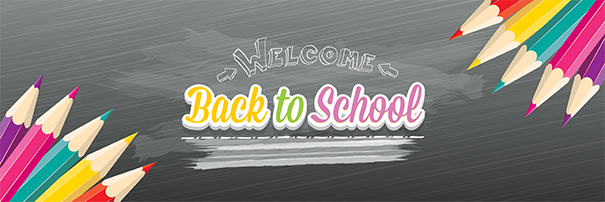 Back To school, Grey Banner