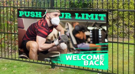 Welcome Back Gym banners