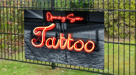 Opening Soon Tattoo