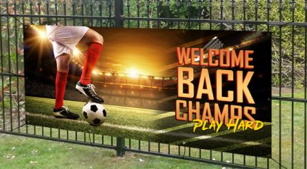 Welcome Back Champs Play Hard