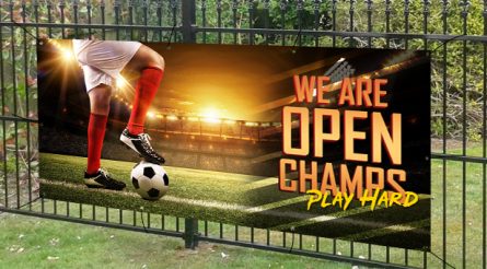 We Are Open Champs Play Hard