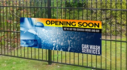 Opening Soon Car Wash Service