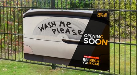 Opening Soon Wash Me Please