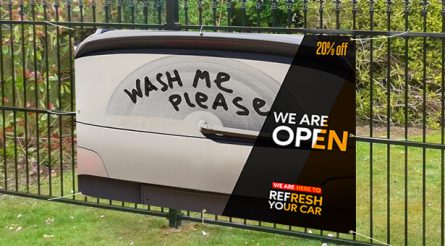 We Are Open Wash Me Please