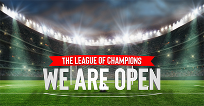 The League Of Champions We Are Open