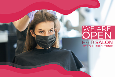 We Are Open Hair Salon Stylish Hair Cutting
