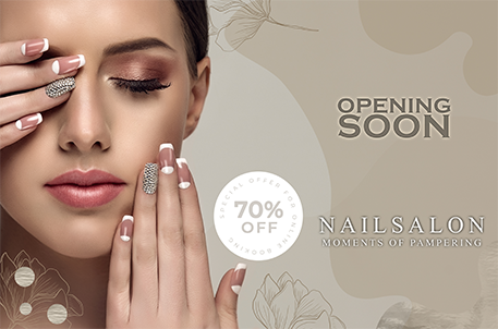 Opening Soon Nail Salon 70% Off