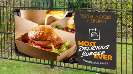 We Are Open Most Delicious Burger