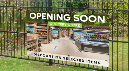 Opening Soon Grocery Store