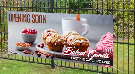 Opening Soon Baked Goods Pastries Cupcakes