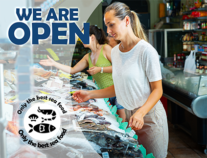 We Are Open Only The Best Seafoods