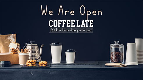 We Are Open Coffee Late