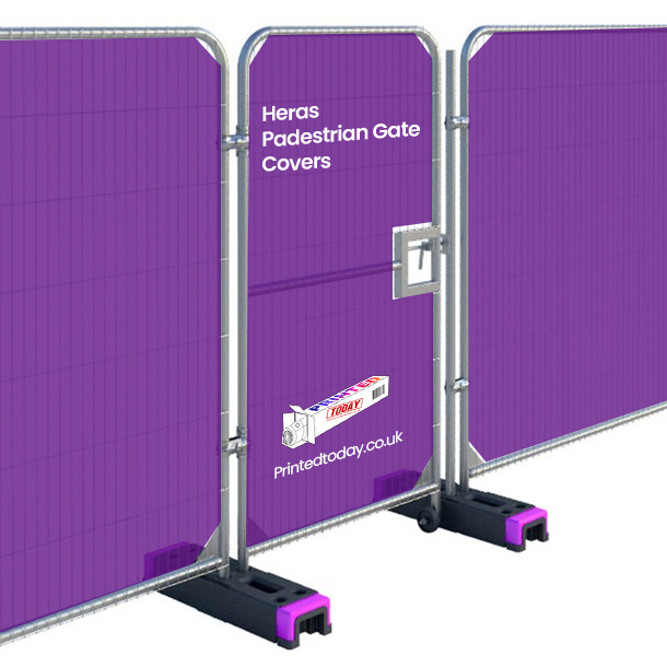 HERAS PEDESTRIAN GATE COVERS Printed Today