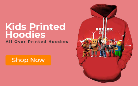 Kids Printed Hoods