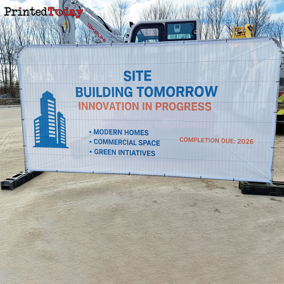Heras Construction Fence Mesh Banners – PVC Mesh