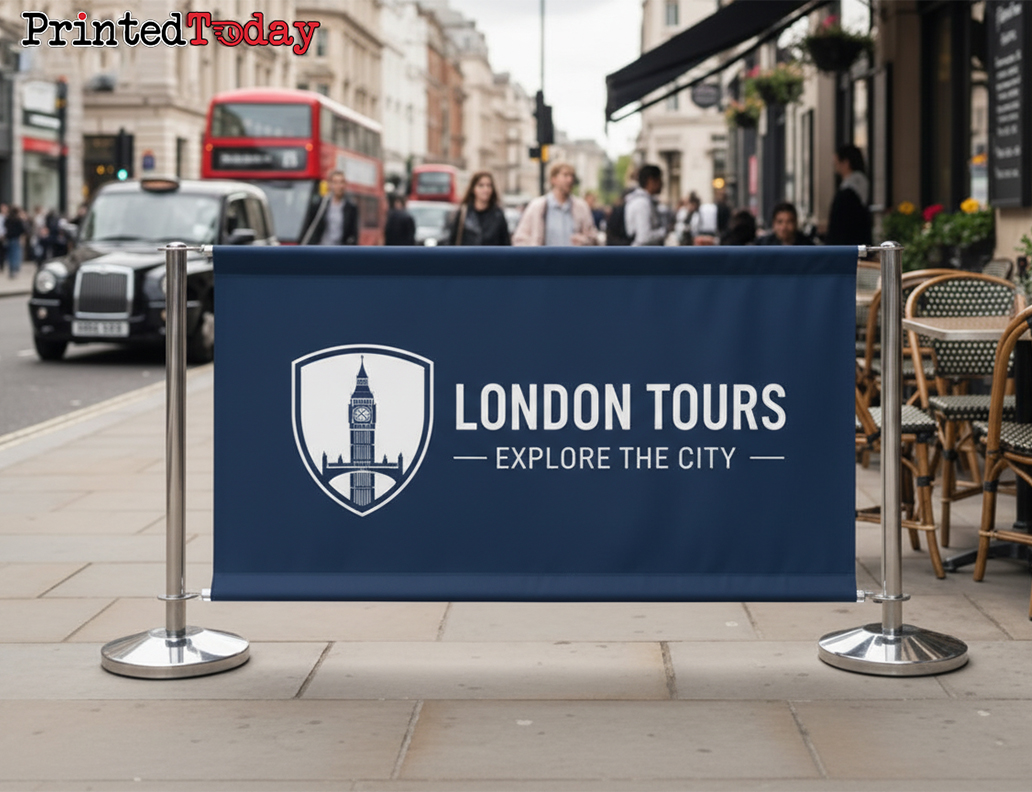 Custom Cafe Barrier Banners