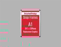 A1 Aluminium Snap Poster Frame Replacement Graphic