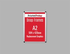 A2 Aluminium Snap Poster Frame Replacement Graphic