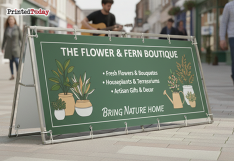 Outdoor Barrier Frame 2M x 1M (With Banner)