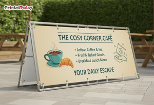 Outdoor Barrier Frame 3M x 1M (With Banner)