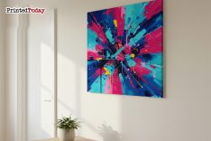 Blue Abstract art Canvas