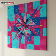 Blue Abstract art Canvas