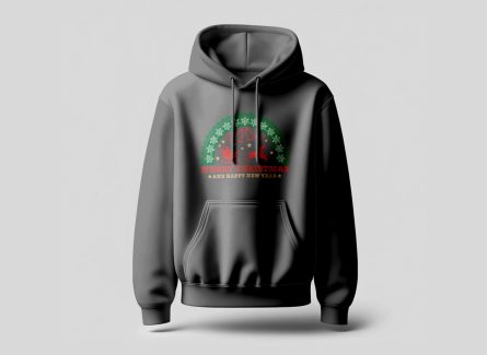 Merry christmas and happy new year HOODIE