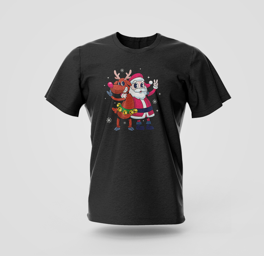 Santa & Reindeer T-Shirt