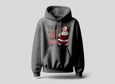 There's a Ho in this house Santa  Hoodie