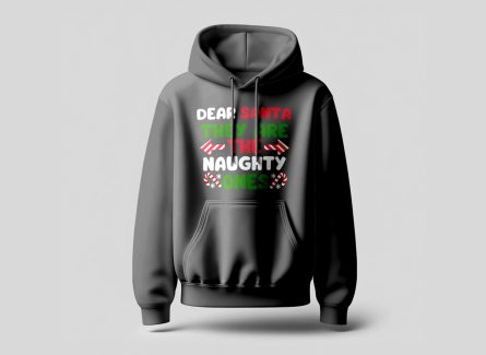 dear santa they are the naughty ones hoodie