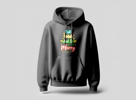 eat drink and be merry christmas hoodie