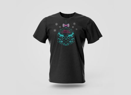 merry christmas modern t-shirt