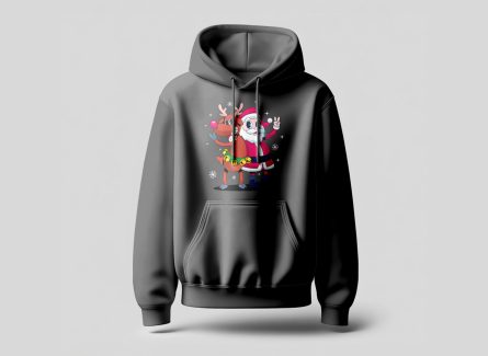 Santa & Reindeer Hoodie