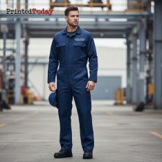 Custom Printed Hi Vis Work Coverall