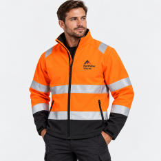 Custom Hi Vis Safety Softshell Jacket