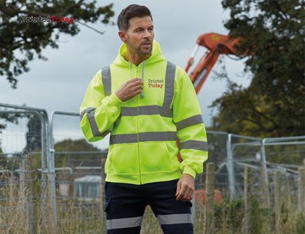 Hi Vis Hooded Sweatshirt