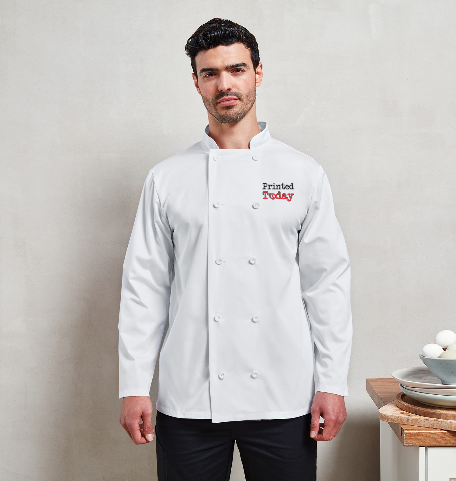 Personalised Chef Long Sleeve Jackets