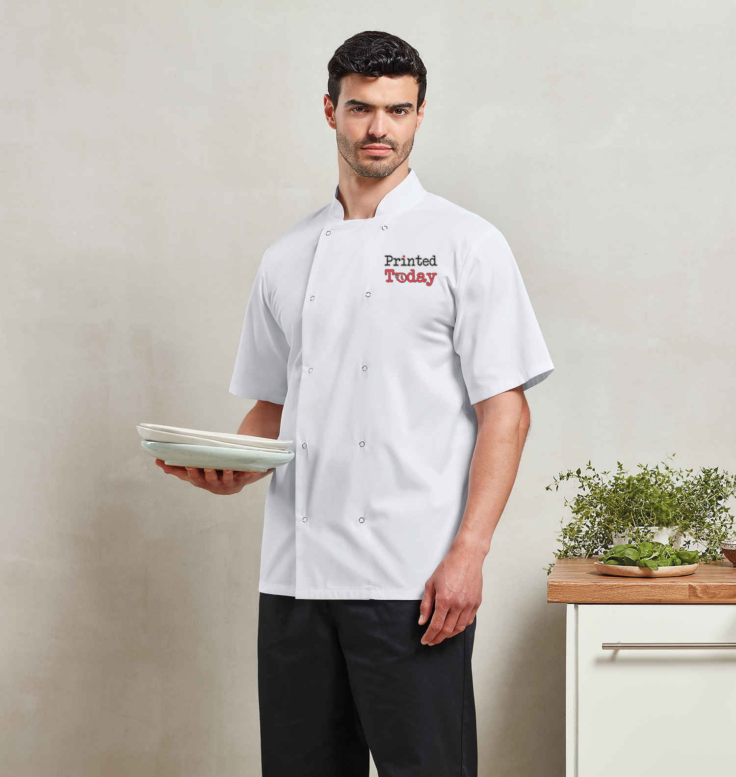 Personalised Chef Short Sleeve Jackets